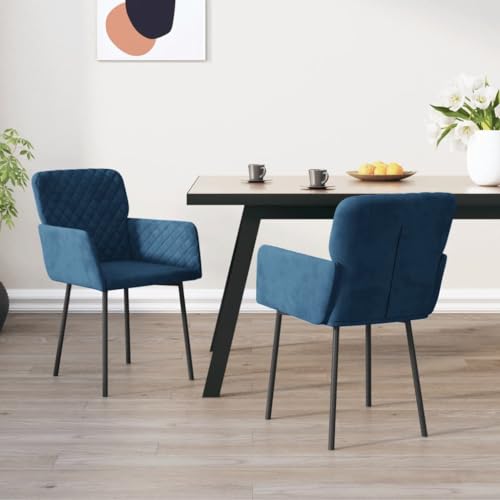 YITHOPI Esszimmerstühle 2 STK. Blau Samt Multifunktionaler Esszimmerstuhl Stühle Esszimmer für Wohnzimmer YITHOPI Esszimmerstühle 2 STK. Blau Samt Multifunktionaler Esszimmerstuhl Stühle Esszimmer für Wohnzimmer von YITHOPI