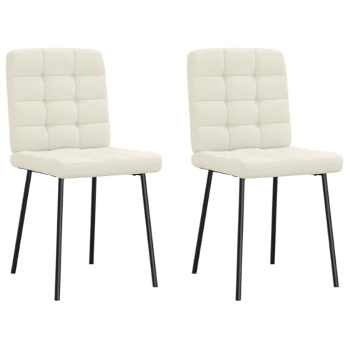 YITHOPI Esszimmerstühle 2 STK. Creme Samt Multifunktionaler Esszimmerstuhl Speisestühle für Wohnzimmer YITHOPI Esszimmerstühle 2 STK. Creme Samt Multifunktionaler Esszimmerstuhl Speisestühle für Wohnzimmer von YITHOPI