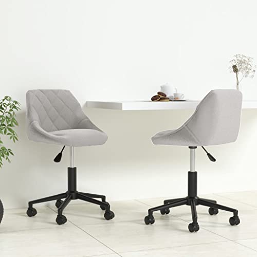 YITHOPI Esszimmerstühle 2 STK. Drehbar Hellgrau Samt Bequeme Stühle Multifunktionaler Esszimmerstuhl für Schlafzimmer YITHOPI Esszimmerstühle 2 STK. Drehbar Hellgrau Samt Bequeme Stühle Multifunktionaler Esszimmerstuhl für Schlafzimmer von YITHOPI