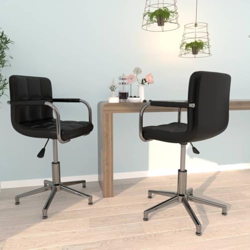 YITHOPI Esszimmerstühle 2 STK. Drehbar Schwarz Kunstleder Speisestühle Multifunktionaler Esszimmerstuhl für Wohnzimmer YITHOPI Esszimmerstühle 2 STK. Drehbar Schwarz Kunstleder Speisestühle Multifunktionaler Esszimmerstuhl für Wohnzimmer von YITHOPI