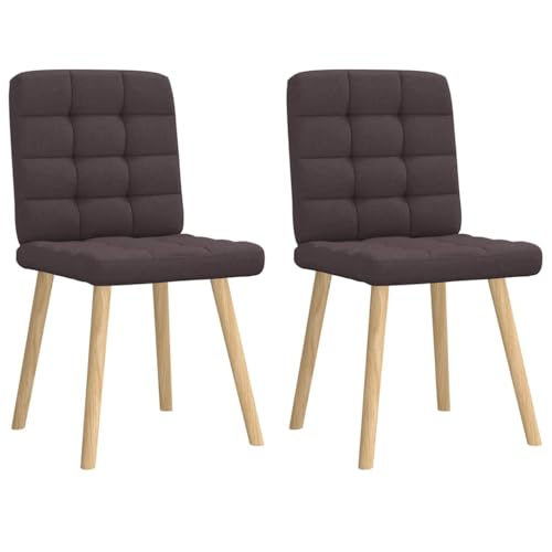 YITHOPI Esszimmerstühle 2 STK. Dunkelbraun Stoff Multifunktionaler Esszimmerstuhl Speisestühle für Esszimmerstuhl YITHOPI Esszimmerstühle 2 STK. Dunkelbraun Stoff Multifunktionaler Esszimmerstuhl Speisestühle für Esszimmerstuhl von YITHOPI