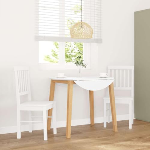 YITHOPI Esszimmerstühle 2 STK. Weiß Massivholz Gummibaum Bequeme Stühle Multifunktionaler Esszimmerstuhl für Büro YITHOPI Esszimmerstühle 2 STK. Weiß Massivholz Gummibaum Bequeme Stühle Multifunktionaler Esszimmerstuhl für Büro von YITHOPI