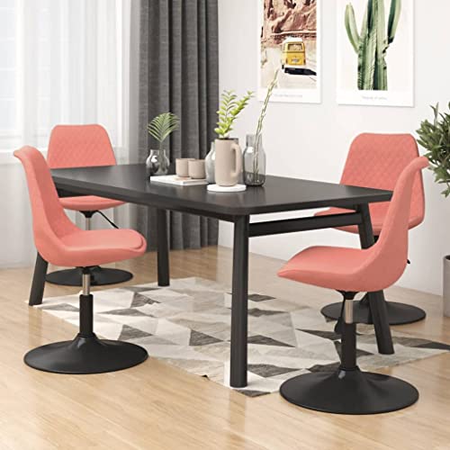 YITHOPI Esszimmerstühle 4 STK. Drehbar Rosa Samt Multifunktionaler Esszimmerstuhl Bequeme Stühle für Schlafzimmer YITHOPI Esszimmerstühle 4 STK. Drehbar Rosa Samt Multifunktionaler Esszimmerstuhl Bequeme Stühle für Schlafzimmer von YITHOPI