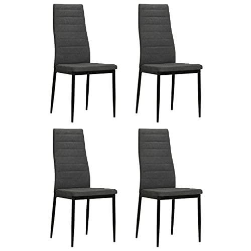 YITHOPI Esszimmerstühle 4 STK. Grau Massivholz Gummibaum und Stoff Multifunktionaler Esszimmerstuhl Wohnzimmerstühle für Wohnzimmer YITHOPI Esszimmerstühle 4 STK. Grau Massivholz Gummibaum und Stoff Multifunktionaler Esszimmerstuhl Wohnzimmerstühle für Wohnzimmer von YITHOPI