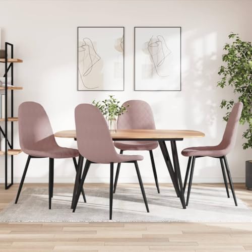 YITHOPI Esszimmerstühle 4 STK. Rosa Samt Küchenstühle Wohnzimmerstühle für Esszimmerstuhl von YITHOPI