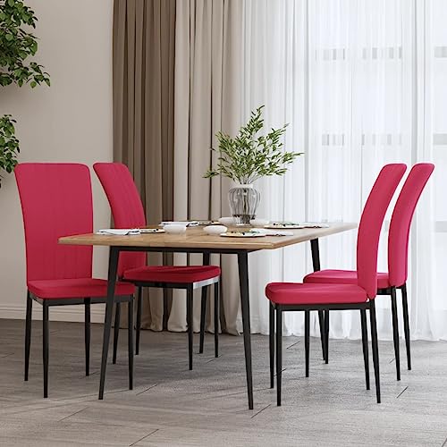 YITHOPI Esszimmerstühle 4 STK. Weinrot Samt Wohnzimmerstühle Speisestühle für Esszimmerstuhl YITHOPI Esszimmerstühle 4 STK. Weinrot Samt Wohnzimmerstühle Speisestühle für Esszimmerstuhl von YITHOPI