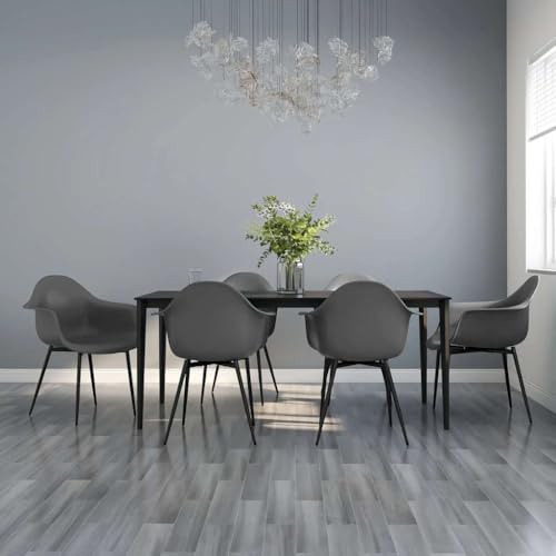 YITHOPI Esszimmerstühle 6 STK. Grau PP Küchenstühle Esszimmermöbel für Esszimmerstuhl YITHOPI Esszimmerstühle 6 STK. Grau PP Küchenstühle Esszimmermöbel für Esszimmerstuhl von YITHOPI
