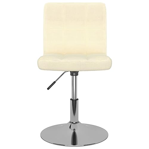 YITHOPI Esszimmerstuhl Drehbar Creme Stoff Küchenstühle Multifunktionaler Esszimmerstuhl für Büro von YITHOPI