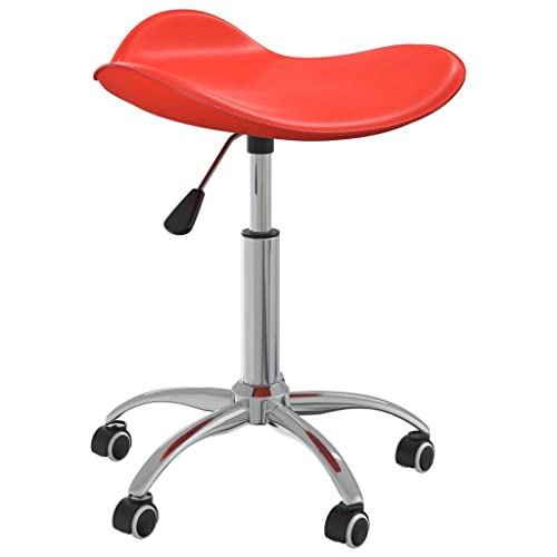 YITHOPI Esszimmerstuhl Drehbar Rot Kunstleder Stühle Esszimmer Esszimmermöbel für Büro von YITHOPI