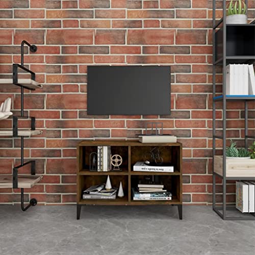 YITHOPI Formschoener TV-Schrank mit 4 Metallbeinen und 4 Faechern, Stauraum Fuer Zeitschriften Buecher DVDs Multimedia-Geraete, Stabiler TV-Tisch, leicht zu reinigen, modernes YITHOPI Formschoener TV-Schrank mit 4 Metallbeinen und 4 Faechern, Stauraum Fuer Zeitschriften Buecher DVDs Multimedia-Geraete, Stabiler TV-Tisch, leicht zu reinigen, modernes von YITHOPI