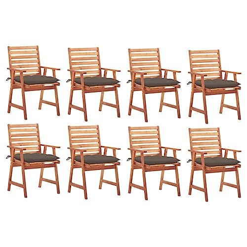 YITHOPI Garten-Essstühle 8 STK. mit Kissen Massivholz Akazie Freizeitstühle Sitzmöbel für Draußen für Terrassen YITHOPI Garten-Essstühle 8 STK. mit Kissen Massivholz Akazie Freizeitstühle Sitzmöbel für Draußen für Terrassen von YITHOPI