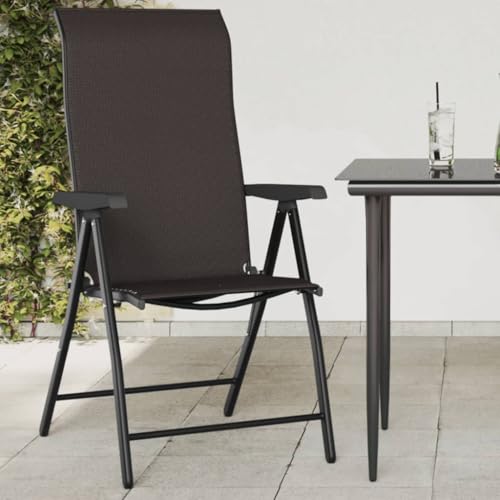 YITHOPI Gartenstühle 4 STK. Klappbar Schwarz Kaffeebraun Poly Rattan Terrassenstühle Freizeitstühle für Rasenflächen YITHOPI Gartenstühle 4 STK. Klappbar Schwarz Kaffeebraun Poly Rattan Terrassenstühle Freizeitstühle für Rasenflächen von YITHOPI