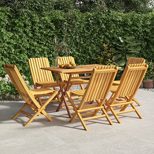 YITHOPI Gartenstühle 6 STK. Klappbar Freizeitstühle Gartenbestuhlung für Schwimmbäder 47x47x89 cm Massivholz Teak YITHOPI Gartenstühle 6 STK. Klappbar Freizeitstühle Gartenbestuhlung für Schwimmbäder 47x47x89 cm Massivholz Teak von YITHOPI