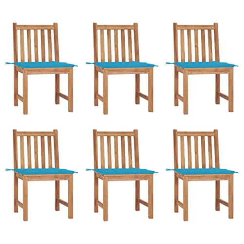 YITHOPI Gartenstühle 6 STK. mit Kissen Massivholz Teak Freizeitstühle Sitzmöbel für Draußen für Terrassen YITHOPI Gartenstühle 6 STK. mit Kissen Massivholz Teak Freizeitstühle Sitzmöbel für Draußen für Terrassen von YITHOPI