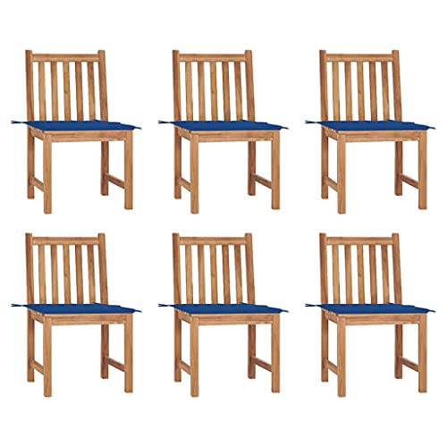 YITHOPI Gartenstühle 6 STK. mit Kissen Massivholz Teak Gartenbestuhlung Terrassenstühle für Schwimmbäder YITHOPI Gartenstühle 6 STK. mit Kissen Massivholz Teak Gartenbestuhlung Terrassenstühle für Schwimmbäder von YITHOPI
