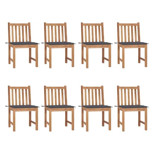 YITHOPI Gartenstühle 8 STK. mit Kissen Massivholz Teak Gartenmöbel Outdoor-Stühle für Terrassen YITHOPI Gartenstühle 8 STK. mit Kissen Massivholz Teak Gartenmöbel Outdoor-Stühle für Terrassen von YITHOPI