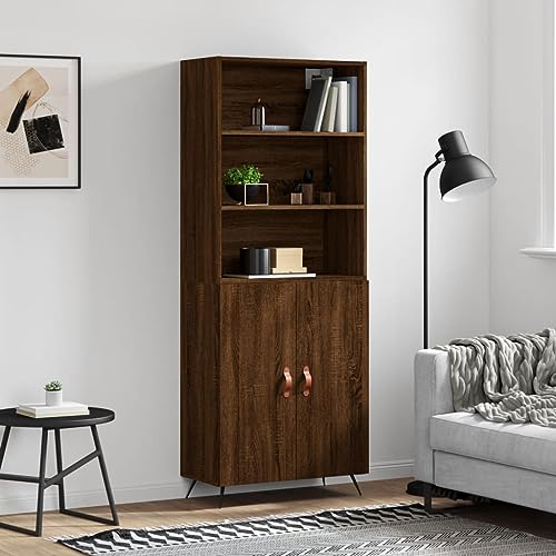 YITHOPI Highboard Braun Eichen-Optik flurschrank für Küche Diele 69,5x34x180 cm Holzwerkstoff YITHOPI Highboard Braun Eichen-Optik flurschrank für Küche Diele 69,5x34x180 cm Holzwerkstoff von YITHOPI