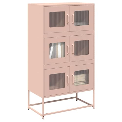 YITHOPI Highboard Rosa Aufbewahrungsmöbel für Küche Diele 68x39x123 cm Stahl YITHOPI Highboard Rosa Aufbewahrungsmöbel für Küche Diele 68x39x123 cm Stahl von YITHOPI