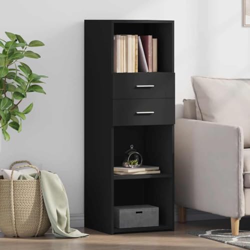 YITHOPI Highboard Schwarz Küchenschränke für Küche Schlafzimmer 40x42,5x124 cm Holzwerkstoff YITHOPI Highboard Schwarz Küchenschränke für Küche Schlafzimmer 40x42,5x124 cm Holzwerkstoff von YITHOPI