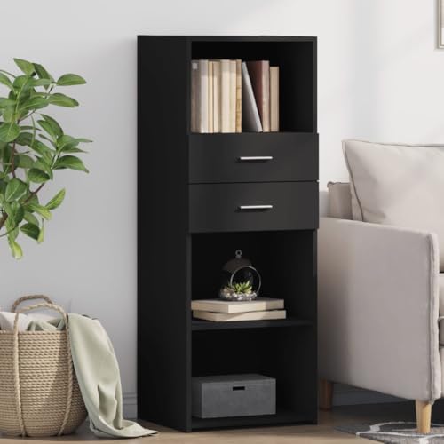 YITHOPI Highboard Schwarz Schlafzimmer-Schränke für Schlafzimmer Diele 45x42,5x124 cm Holzwerkstoff YITHOPI Highboard Schwarz Schlafzimmer-Schränke für Schlafzimmer Diele 45x42,5x124 cm Holzwerkstoff von YITHOPI