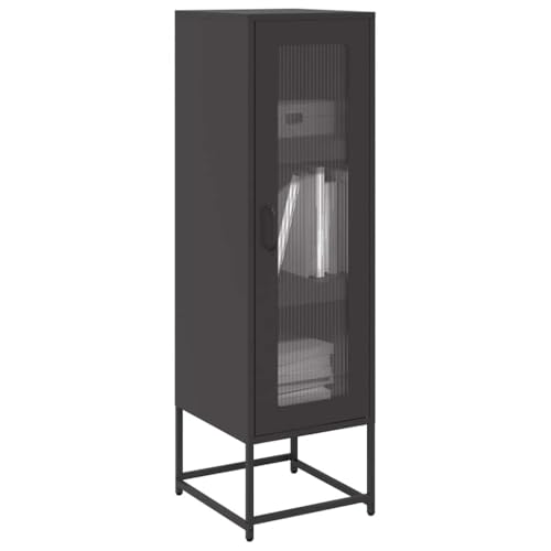 YITHOPI Highboard Schwarz Wohnzimmermöbel für Schlafzimmer Diele 36x39x123 cm Kaltgewalzter Stahl YITHOPI Highboard Schwarz Wohnzimmermöbel für Schlafzimmer Diele 36x39x123 cm Kaltgewalzter Stahl von YITHOPI
