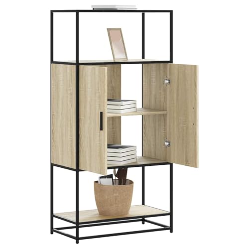 YITHOPI Highboard Sonoma-Eiche Wohnzimmermöbel für Küche Diele 68x35x139 cm Holzwerkstoff und Metall YITHOPI Highboard Sonoma-Eiche Wohnzimmermöbel für Küche Diele 68x35x139 cm Holzwerkstoff und Metall von YITHOPI