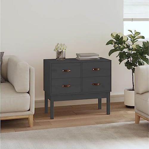YITHOPI Konsolenschrank Grau Wohnzimmermöbel für Küche Wohnzimmer 90x40x78 cm Massivholz Kiefer YITHOPI Konsolenschrank Grau Wohnzimmermöbel für Küche Wohnzimmer 90x40x78 cm Massivholz Kiefer von YITHOPI