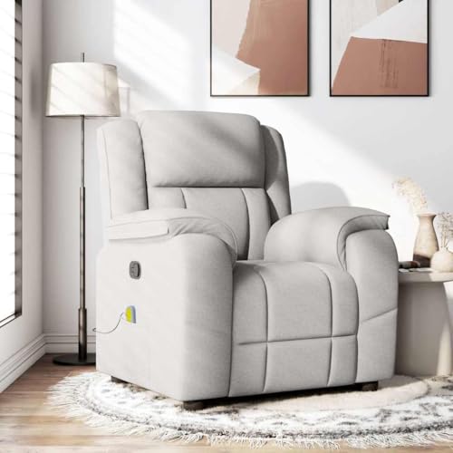 YITHOPI Massagesessel Wolkengrau Stoff Bürosessel Wohnzimmerstuhl für Küche Wohnzimmer von YITHOPI