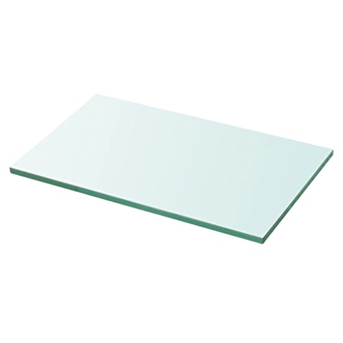 YITHOPI Regalboden Glas Transparent Schweberegal Hängeregal für Schlafzimmer Büro 30x15 cm von YITHOPI