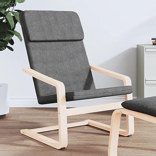 YITHOPI Relaxsessel Dunkelgrau Stoff Küchenstuhl Stuhl für Büro Wohnzimmer von YITHOPI