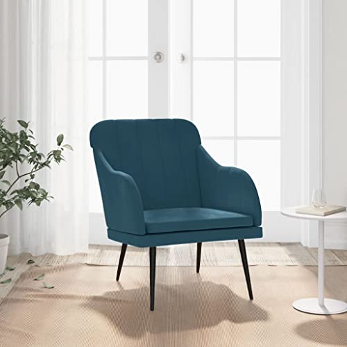 YITHOPI Sessel Blau Schlafzimmerstuhl Sitzmöbel für Küche Schlafzimmer 63x76x80 cm Samt YITHOPI Sessel Blau Schlafzimmerstuhl Sitzmöbel für Küche Schlafzimmer 63x76x80 cm Samt von YITHOPI