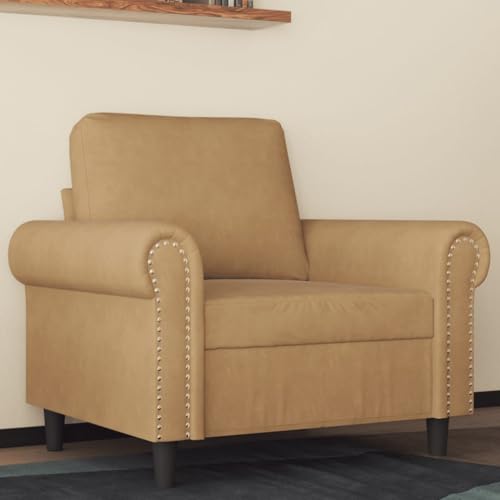 YITHOPI Sessel Braun Schlafzimmersofas Wohnzimmersofa für zweites Schlafzimmer 60 cm Samt YITHOPI Sessel Braun Schlafzimmersofas Wohnzimmersofa für zweites Schlafzimmer 60 cm Samt von YITHOPI
