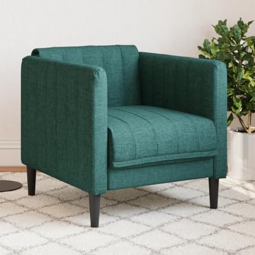 YITHOPI Sessel Dunkelgrün Stoff Wohnzimmersofa Schlafzimmersofas für Schlafzimmer YITHOPI Sessel Dunkelgrün Stoff Wohnzimmersofa Schlafzimmersofas für Schlafzimmer von YITHOPI
