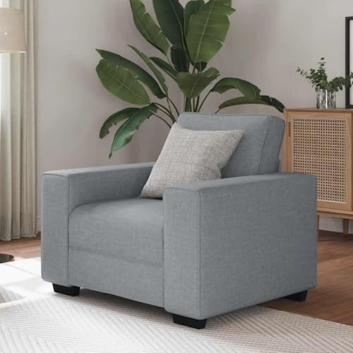 YITHOPI Sessel Hellgrau Bürosofas Wohnzimmersofas für Gästehaus 60 cm Stoff von YITHOPI