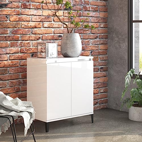 YITHOPI Sideboard Hochglanz-Weiß Wohnzimmerschränke für Diele Küche 60x35x70 cm Holzwerkstoff YITHOPI Sideboard Hochglanz-Weiß Wohnzimmerschränke für Diele Küche 60x35x70 cm Holzwerkstoff von YITHOPI