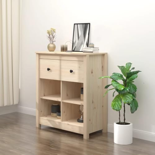 YITHOPI Sideboard Küchenschränke für Diele Küche 70x35x80 cm Massivholz Kiefer von YITHOPI