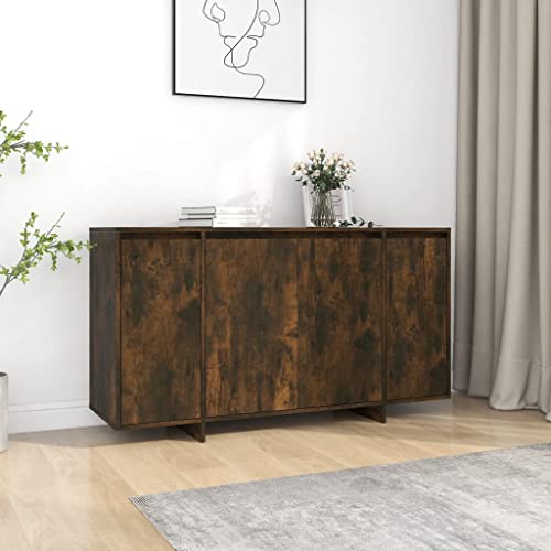 YITHOPI Sideboard Räuchereiche Wohnzimmerschränke für Diele Schlafzimmer 135x41x75 cm Holzwerkstoff von YITHOPI