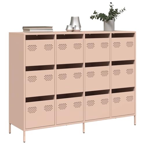 YITHOPI Sideboard Rosa Schlafzimmerschrank für Diele Wohnzimmer 135x39x103,5 cm Kaltgewalzter Stahl YITHOPI Sideboard Rosa Schlafzimmerschrank für Diele Wohnzimmer 135x39x103,5 cm Kaltgewalzter Stahl von YITHOPI