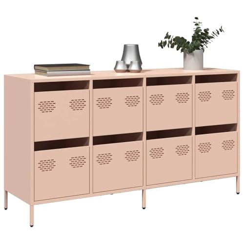 YITHOPI Sideboard Rosa Wohnzimmerschrank für Wohnzimmer Schlafzimmer 135x39x73,5 cm Kaltgewalzter Stahl YITHOPI Sideboard Rosa Wohnzimmerschrank für Wohnzimmer Schlafzimmer 135x39x73,5 cm Kaltgewalzter Stahl von YITHOPI