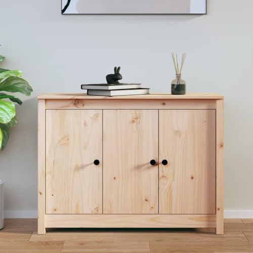 YITHOPI Sideboard Schlafzimmerschrank für Küche Schlafzimmer 100x35x74 cm Massivholz Kiefer von YITHOPI