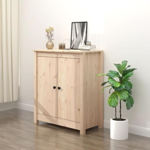 YITHOPI Sideboard Schlafzimmerschrank für Küche Schlafzimmer 70x35x80 cm Massivholz Kiefer von YITHOPI