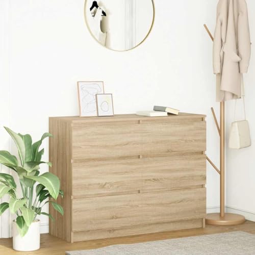 YITHOPI Sideboard Sonoma-Eiche Küchenschränke für Küche Diele 100x35x76 cm Holzwerkstoff YITHOPI Sideboard Sonoma-Eiche Küchenschränke für Küche Diele 100x35x76 cm Holzwerkstoff von YITHOPI