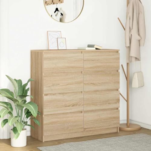 YITHOPI Sideboard Sonoma-Eiche Schlafzimmerschrank für Küche Diele 100x35x99 cm Holzwerkstoff YITHOPI Sideboard Sonoma-Eiche Schlafzimmerschrank für Küche Diele 100x35x99 cm Holzwerkstoff von YITHOPI