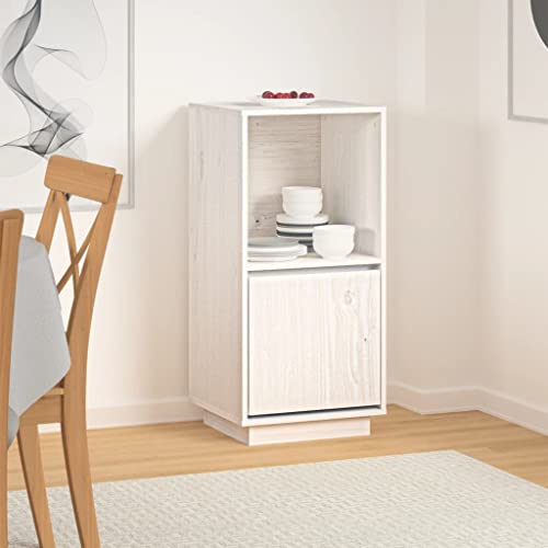 YITHOPI Sideboard Weiß Aufbewahrungsmöbel für Küche Schlafzimmer 38x35x80 cm Massivholz Kiefer YITHOPI Sideboard Weiß Aufbewahrungsmöbel für Küche Schlafzimmer 38x35x80 cm Massivholz Kiefer von YITHOPI