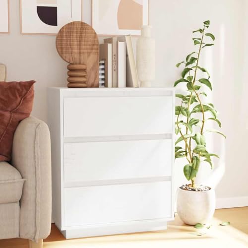 YITHOPI Sideboard Weiß Küchenschränke für Schlafzimmer Diele 60x34x75 cm Massivholz Kiefer YITHOPI Sideboard Weiß Küchenschränke für Schlafzimmer Diele 60x34x75 cm Massivholz Kiefer von YITHOPI