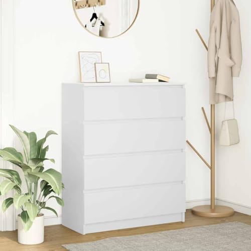YITHOPI Sideboard Weiß flurschrank für Küche Schlafzimmer 80x35x99 cm Holzwerkstoff von YITHOPI