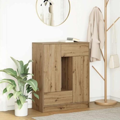 YITHOPI Sideboard mit Schubladen und Türen Artisan-Eiche Aufbewahrungsmöbel für Diele Küche 73x31x90 cm YITHOPI Sideboard mit Schubladen und Türen Artisan-Eiche Aufbewahrungsmöbel für Diele Küche 73x31x90 cm von YITHOPI