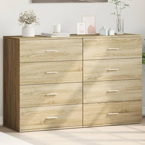 YITHOPI Sideboards 2 STK. Sonoma-Eiche flurschrank für Schlafzimmer Diele 60x39x80 cm Holzwerkstoff YITHOPI Sideboards 2 STK. Sonoma-Eiche flurschrank für Schlafzimmer Diele 60x39x80 cm Holzwerkstoff von YITHOPI