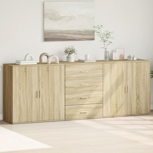 YITHOPI Sideboards 3 STK. Sonoma-Eiche Holzwerkstoff Wohnzimmermöbel für Wohnzimmer Schlafzimmer YITHOPI Sideboards 3 STK. Sonoma-Eiche Holzwerkstoff Wohnzimmermöbel für Wohnzimmer Schlafzimmer von YITHOPI