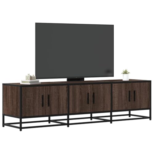 YITHOPI TV-Schrank Braun Eichen-Optik TV Regal Multifunktionaler TV-Ständer für Wohnzimmer Arbeitszimmer 150x35x41 cm Holzwerkstoff Metall YITHOPI TV-Schrank Braun Eichen-Optik TV Regal Multifunktionaler TV-Ständer für Wohnzimmer Arbeitszimmer 150x35x41 cm Holzwerkstoff Metall von YITHOPI